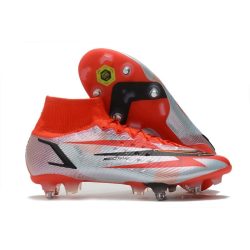Fotbollsskor Nike Mercurial Superfly 8 Elite SG-PRO AC CR7 Spark Positivity - Röd Svart Vit Orange_1.jpg